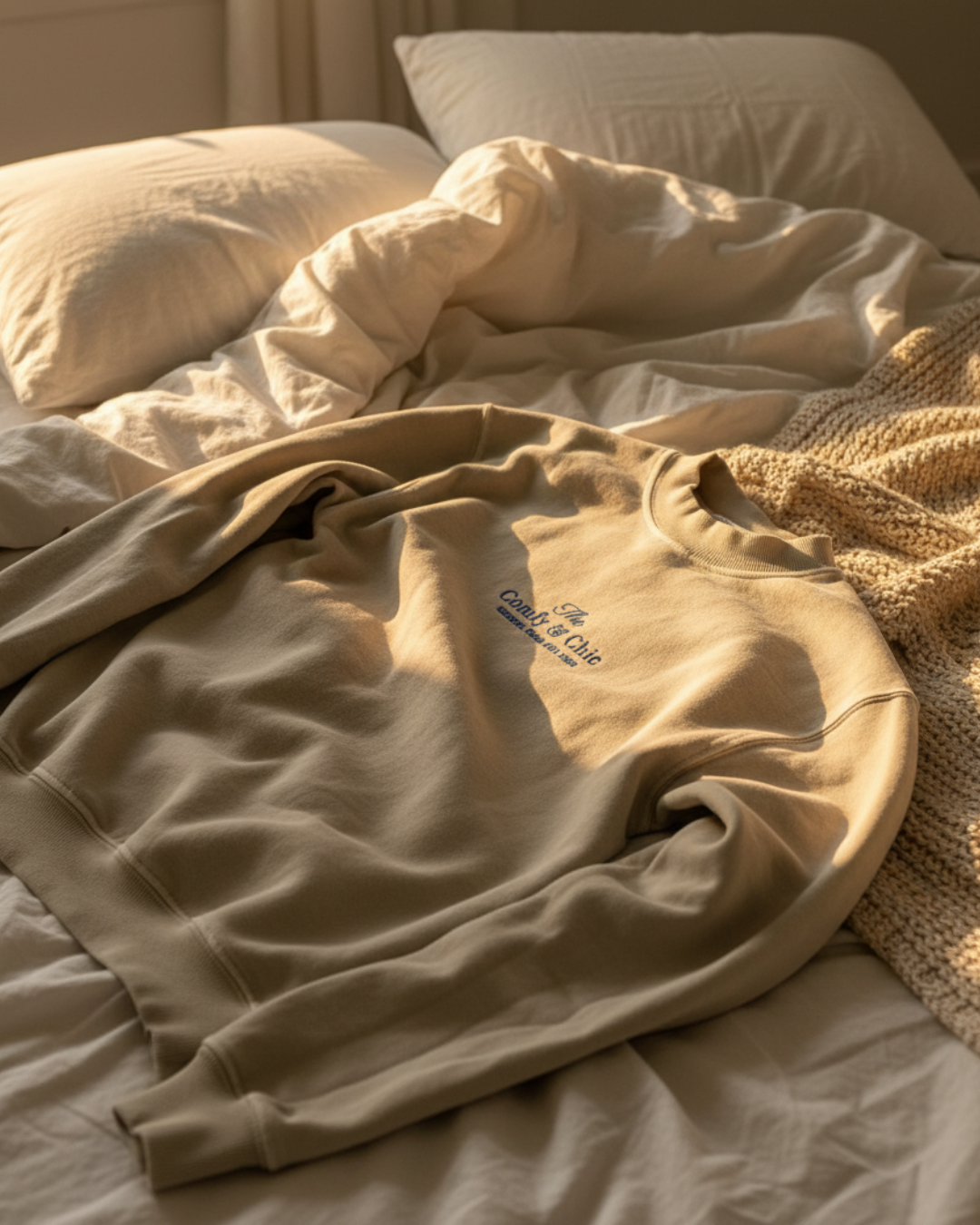 Casaco Moletom Comfy Classic (Areia Luxury)