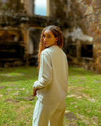 Casaco Moletom Comfy Classic (Areia Luxury)